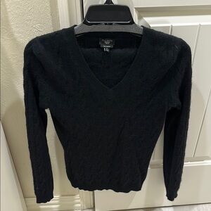 Talbots Black V-Neck Sweater